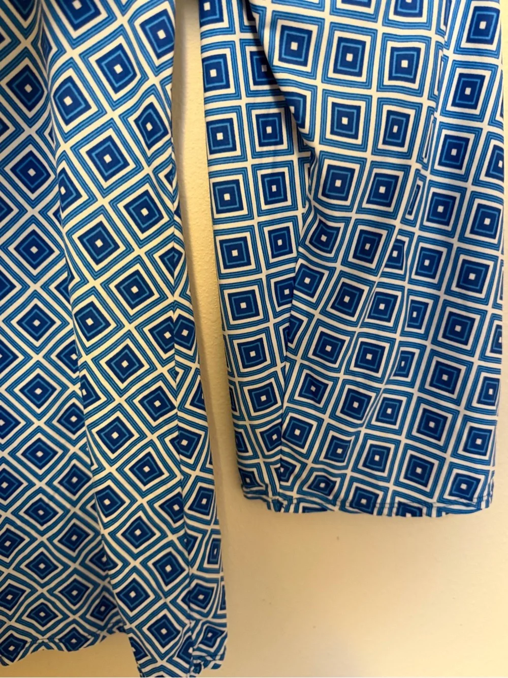 MICHAEL Michael Kors Blue Geometric Print Tunic Top Blouse Size M